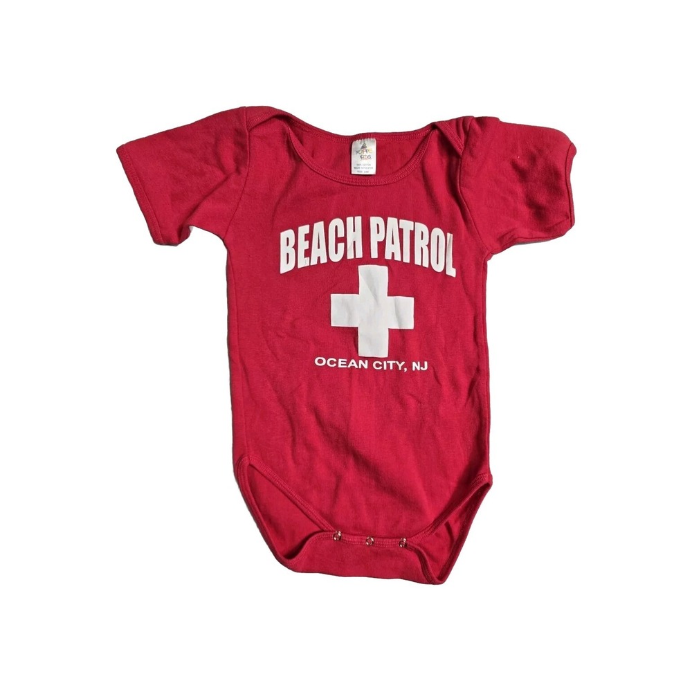Yoffe Kids Baby Bodysuit 24 Months  Red Beach Patrol Ocean City NJ
